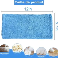 Discount 3-pack, Blå Swiffer Sweeper-kompatibla, återanvändbara ersättningsdukar