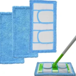 Best 3-pack, blå Swiffer Sweeper-kompatibla, återanvändbara ersättningsremsor