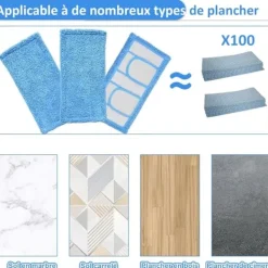 Best 3-pack, blå Swiffer Sweeper-kompatibla, återanvändbara ersättningsremsor