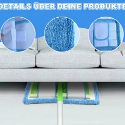 New 3-pack, Blå Swiffer Sweeper-kompatibla, återanvändbara ersättningsdukar