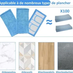 New 3-pack, Blå Swiffer Sweeper-kompatibla, återanvändbara ersättningsdukar