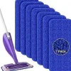 New 7-pack Blå Swiffer WetJet Återanvändbara Moppdynor Kompatibelt Spraymopp-kit, Våtdynor Refill Kraftiga Tvättbara Moppdukar Ersättningar för Vått och Torrt | Fyndiq