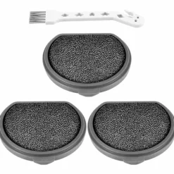 Clearance Crowned 4-pack Borstar och Tvättsbara Motorfilter för Qx9-1-50ib Askqx9 Filter Dammsugare Delar Tillbehör