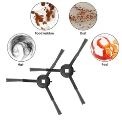 Hot 6-pack Borstfilter Moppduk Kit för Dreame Mova M1 för Dreame Trouver M1 Effektiv Hushållsrengöring