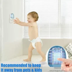 Hot 6-pack Bug Zapper inomhus - elektronisk flugfälla och myggdödare med blåljus för hem, kontor och baby