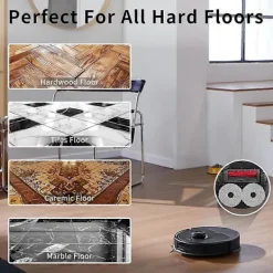 Outlet 12-pack dammpåsar för Roborock QV 35A / QR 798 / QR 598 robotdammsugare - Inkluderar 4 trasor & 8 dammpåsar