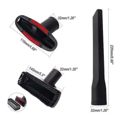 New Crowned 6-pack dammsugarmunstycken, 32 mm dammsugarborstar, ersättningsborstar och munstycken, multifunktionella