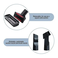 New Crowned 6-pack dammsugarmunstycken, 32 mm dammsugarborstar, ersättningsborstar och munstycken, multifunktionella