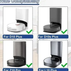 Discount 10-pack dammsugarpåsar för D10 Plus / D10s Plus / Z10 Pro / L10 Plus dammsugare, RLS3D dammuppsamlare