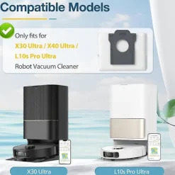 Discount 10-pack dammsugarpåsar för Dreame X30 Ultra / X40 Ultra / L10s Pro Ultra robotdammsugare