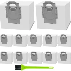 Clearance 12-pack dammsugarpåsar för Roborock Q7 Max /q7 Max+ / Q7 Max Plus