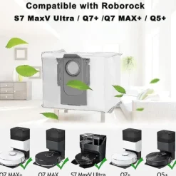 New 12-pack dammsugarpåsar för Roborock Q7 Max /q7 Max+ / Q7 Max Plus
