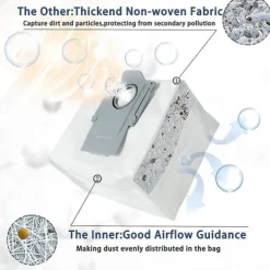 Discount 12-pack dammsugarpåsar för Roborock Q7 Max /q7 Max+ / Q7 Max Plus