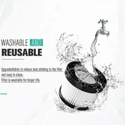 Outlet 4-pack DCV5011H HEPA-filter för DCV501HB sladdlös handhållen dammsugare, med 8 skumhylsfilter & 1 borste As Shown