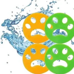 New 4-pack djurhårsborttagare för tvätt, återanvändbar hårfångare, luddborttagare, tvättmaskin djurhårsborttagare, sängkläder hårborttagare