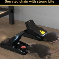 Outlet 6-pack Effektiva Musfällor, Återanvändbar Musfälla, Känslig Plast Musfälla för Gnagare, Fällklämma för Hem Trädgård Utomhus