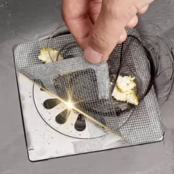 Best 20-pack Engångs Anti-hår Självhäftande Filter, Avloppsskydd Diskbänksfilter Självhäftande Filter Vit