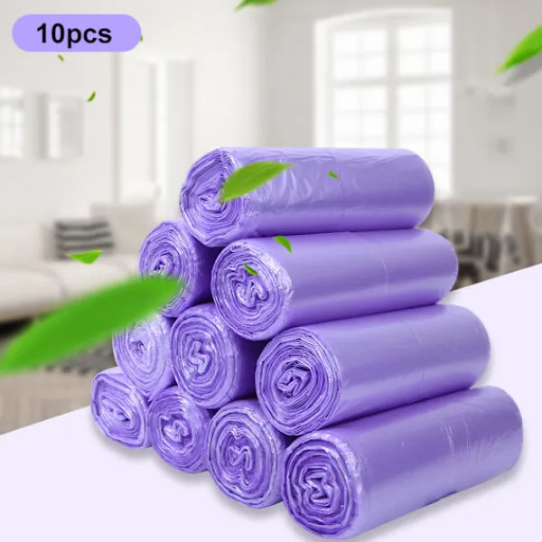 Hot 10-pack Engångs soppåsar 63x46cm för kök kontor toalettavfall