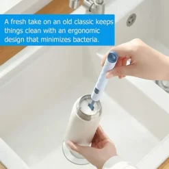 4-pack Ersättningsbara Svamp Huvud Rengöringsborste med Plast Långa Handtag Mjuk Diskbords Skum