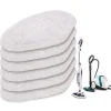 Outlet DAO 6-pack Ersättningsdukar för Polti Vaporetto Vaporforce Borste SV440 SV450 SV400 SV420 Smart 100 Tvättbara Ersättningsmoppar [DB]
