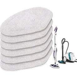 Outlet DAO 6-pack Ersättningsdukar för Polti Vaporetto Vaporforce Borste SV440 SV450 SV400 SV420 Smart 100 Tvättbara Ersättningsmoppar [DB]