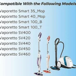 Outlet DAO 6-pack Ersättningsdukar för Polti Vaporetto Vaporforce Borste SV440 SV450 SV400 SV420 Smart 100 Tvättbara Ersättningsmoppar [DB]