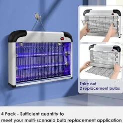 Online FMYSJ 4-pack Ersättningslampor för Insektsdödare 10W för 20W Insektsdödare Inomhus, BL T8 F10W 13 tums Lampa (FMY)