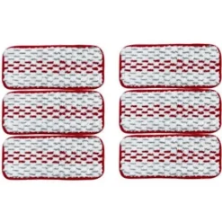 Outlet 6-pack Ersättningsmoppdukar för Vileda Mopphuvud, Pads för Vileda Easy Clean Mopp Tillbehör