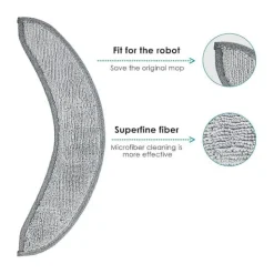 Hot 6-pack ersättningsmoppdynor för Combo J7+ robotdammsugare, återanvändbara mikrofibermoppdynor