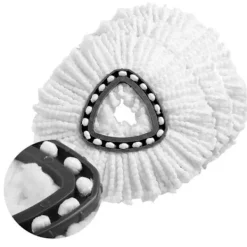 Sale 4-pack ersättningsmopphuvuden i mikrofiber för Vileda/O-cedar Easywring mopp - Vit