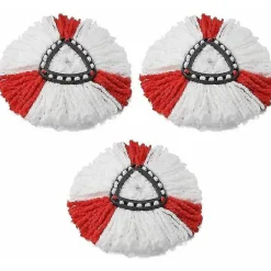 Outlet 4-pack Ersättningsmopphuvuden för 2-i-1 Mikrofibermopp, Golvrengöringsmopphuvud för Vileda Turbo, Easywring