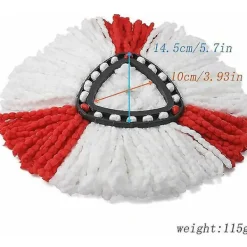 Outlet 4-pack Ersättningsmopphuvuden för 2-i-1 Mikrofibermopp, Golvrengöringsmopphuvud för Vileda Turbo, Easywring