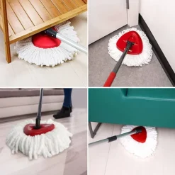 Outlet 2-pack ersättningsmopphuvuden kompatibla med mopp, mikrofiber