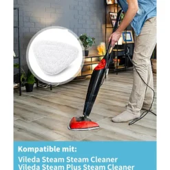 Hot 8-pack Ersättningsöverdrag för Vileda Steam & Vileda Steam Plus Ångmopp, Mikrofiber Ångmoppstillbehör Kompatibelt