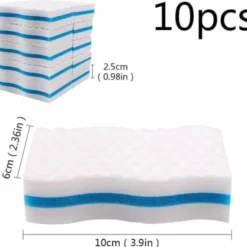 New 10-pack extra tjocka magiska melaminsvampar av högsta kvalitet för rengöring av fläckar på uteplatser, i kök, badrum, golv och väggar