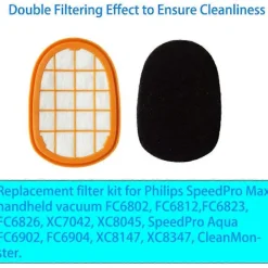 Online 4-pack FC5005/01 Ersättningsfilterset Tillbehör för SpeedPro Max Sladdlös Dammsugare FC6802