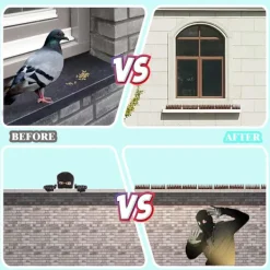 New 2-pack fågelspikar i plast, duva, ekorre, tvättbjörn, katt. Enkel installation