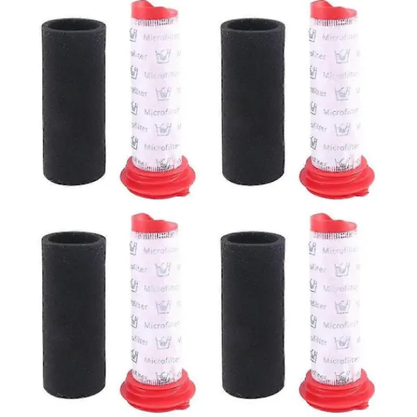 Clearance 4-pack filter för Bosch Athlet handhållen dammsugare, filter för Bosch BCH6L2560 BCH6L2561BCH6ZO Red black white Redblackwhite