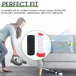 Clearance 4-pack filter för Bosch Athlet handhållen dammsugare, filter för Bosch BCH6L2560 BCH6L2561BCH6ZO Red black white Redblackwhite