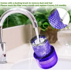 Hot 3-pack filter för Dyson V11 V15 SV14 SV17 SV22 Absolute Animal Extra Pro Detect Torque Drive sladdlösa dammsugare, tvättbara ersättningsenheter