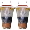Discount 2-pack Flugfälla Utomhus Hängande Flugfångare, Engångs Ranch Flugfälla Fångarpåse med Flugbete, Flugdödare Repeller