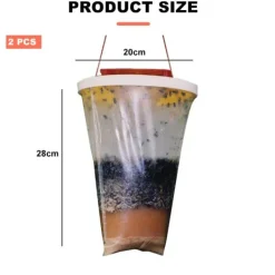 Discount 2-pack Flugfällor Utomhus Flugpåsar Flugfångare Utomhus Engångs Hängande Flugdödare Flugfälla för Utomhus Inomhus Uteplats