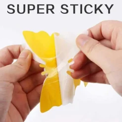 Hot 20-pack flugfångare - flugfälla - fjärilsgul