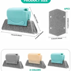 Clearance 3-pack fönsterrengöringsborste, fönster- och dörrrengöringsborste