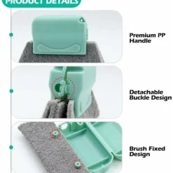 Clearance 3-pack fönsterrengöringsborste, fönster- och dörrrengöringsborste