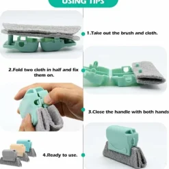 Clearance 3-pack fönsterrengöringsborste, fönster- och dörrrengöringsborste