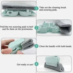 Best 3-pack fönsterrengöringsborste, handhållen