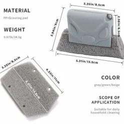 New 3-pack fönsterrengöringsborste, magisk fönsterrengöringsborste, spårgap