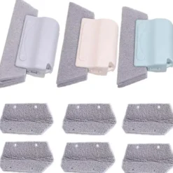 Best 3-pack Fönsterspår Rengöringsverktygssats, Hushållsrengöringsborste, Handhållen Spårrengörare