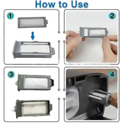 Hot 5-pack för Dreamstation 2 CPAP Återanvändbara Pollenfilter och Engångs Ultrafina Filter